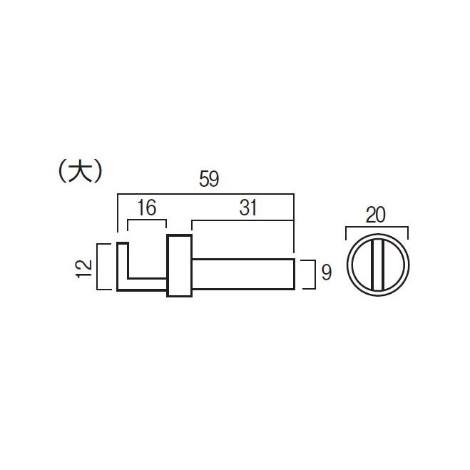 【直送品】山口安 上益無双折釘(大) 花・ガーデン・DIY DIY・工具 金物_1