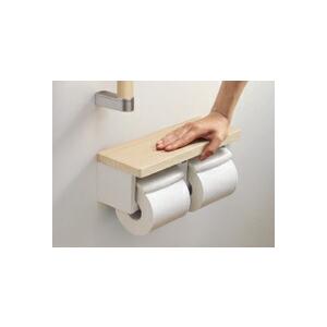 TOTO 棚付二連紙巻器(木質棚) YH600FMR | トイレ トイレット ペーパー ホルダー ダブル 紙巻き器 アクセサリー シンプル おしゃれ |  | 02