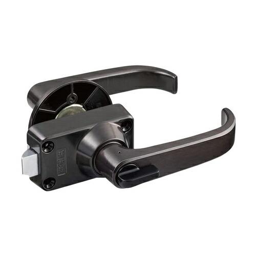 【直送品】マツ六 ECLE バリアフリーレバーハンドル錠 トイレ用 バックセット:53mm 扉厚:28~42mm | レバーハンドル ドアノブ 種類 交換 取替 室内 ドア レバー | 