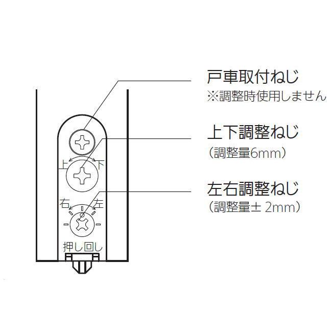 【メール便6個まで】マツ六 二次元調整戸車 使用可能引戸重量:20kgまで | 交換 取替 金物 補修 部品 サッシ 引戸 戸車 パーツ 車輪 滑車 がたつき DIY 簡単 取付 |  | 02