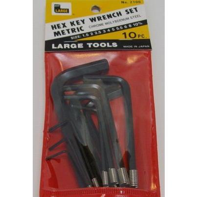 ６角レンチセット 10本組 ボルト ナット ネジ 締め付け diy 作業工具