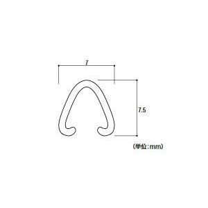 安田 ステンレス甲丸レール 7.5×1820 送料1000円 直送品に付き代引き不可｜select-tool｜02