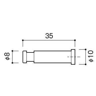 KAWAJUN ミニフック AC-071-XC | フック クローム マフラー スカーフ