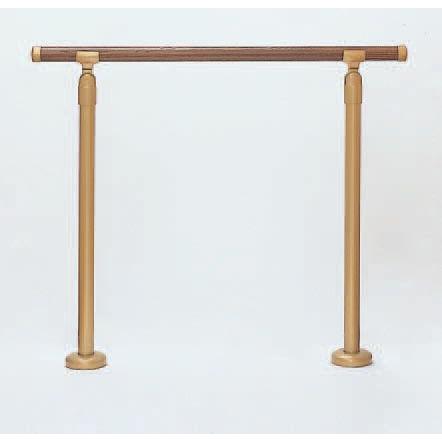 シロクマ 玄関用手すりGK-101(アルミ樹脂コーティング+支柱スチール) W908×D100×H770mm | 手摺 手すり 取付 転倒予防 介護用品 福祉用品 diy | 