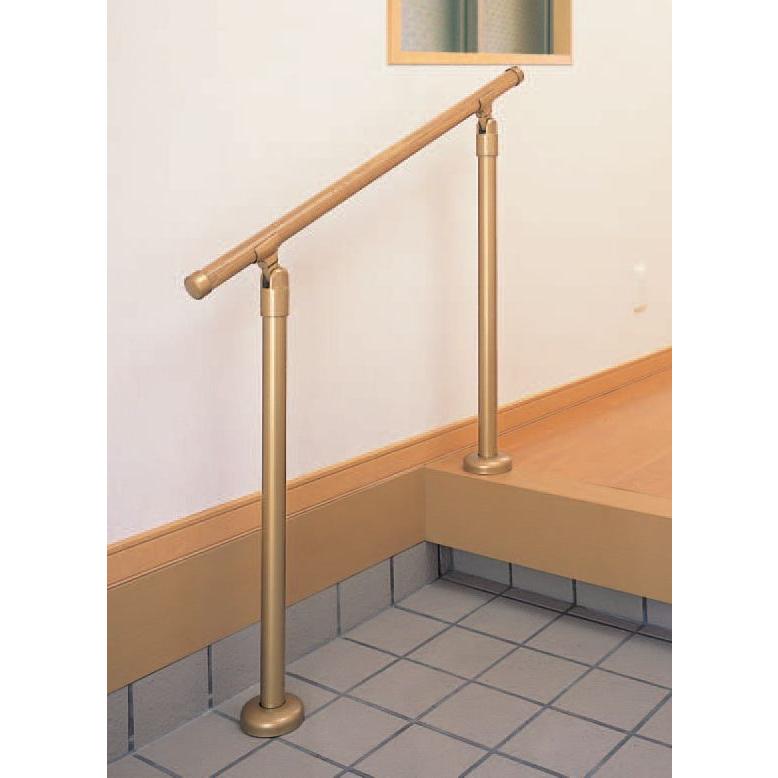 シロクマ 玄関用手すりGK-101(アルミ樹脂コーティング+支柱スチール) W908×D100×H770mm | 手摺 手すり 取付 転倒予防 介護用品 福祉用品 diy |  | 01