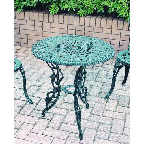 【直送品】ジャービス商事 アルミ鋳物テーブル(中) 直径610×H670 | ガーデン エクステリア おしゃれ オシャレ ファニチャー カフェ テラス ウッドデッキ 家具 | 