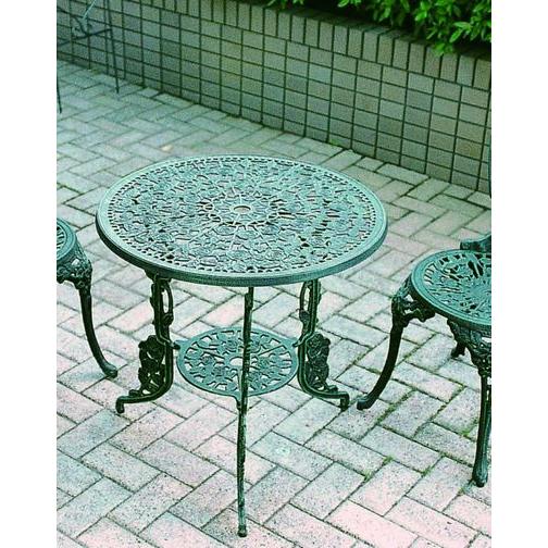 【直送品】ジャービス商事 アルミ鋳物テーブル(大)のみ 直径660×H670 | ガーデン エクステリア おしゃれ オシャレ ファニチャー カフェ テラス ウッドデッキ 家 | 