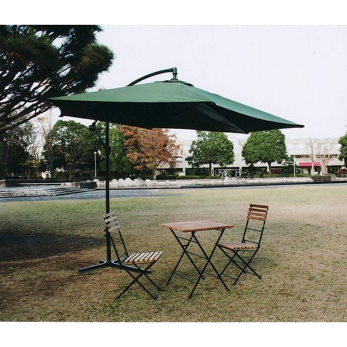 【直送品】ジャービス商事 アンブレラアーム1型 グリーン 直径2900×H2750 | ガーデンパラソル パラソル おしゃれ オシャレ ガーデニング 庭 テラス カフェ 日よ | 