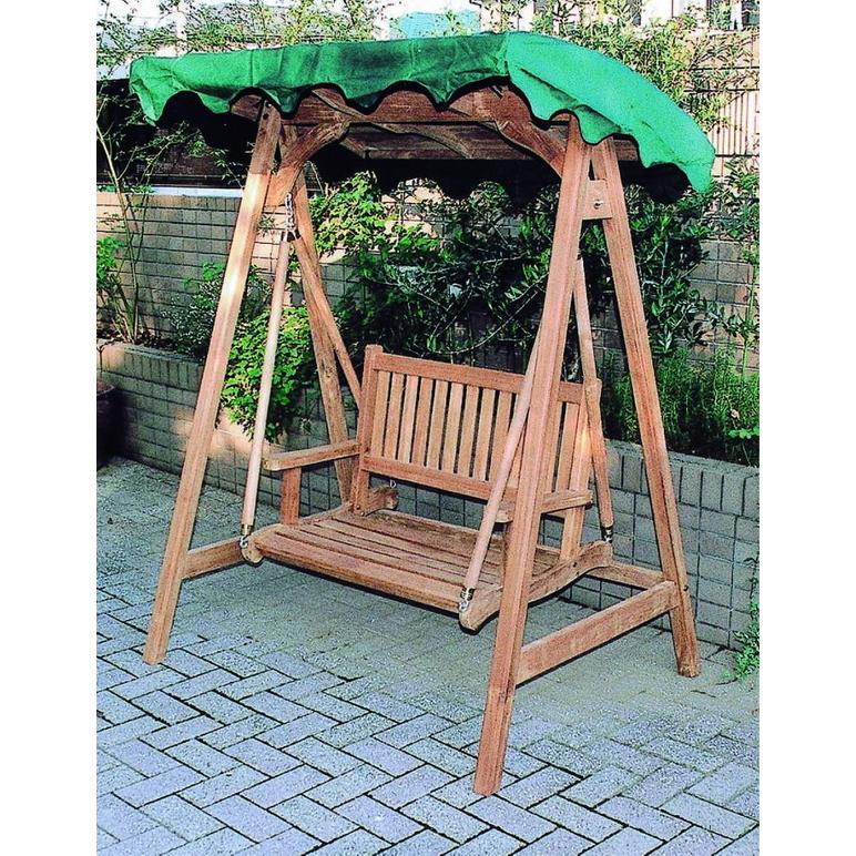 【直送品】ジャービス商事 チーク ミニスイングラブベンチ | ガーデン エクステリア おしゃれ オシャレ ファニチャー 庭 テラス ベランダ 家具 おすすめ 人気 | 