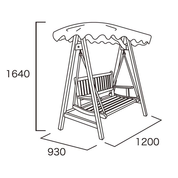 【直送品】ジャービス商事 チーク ミニスイングラブベンチ | ガーデン エクステリア おしゃれ オシャレ ファニチャー 庭 テラス ベランダ 家具 おすすめ 人気 |  | 01