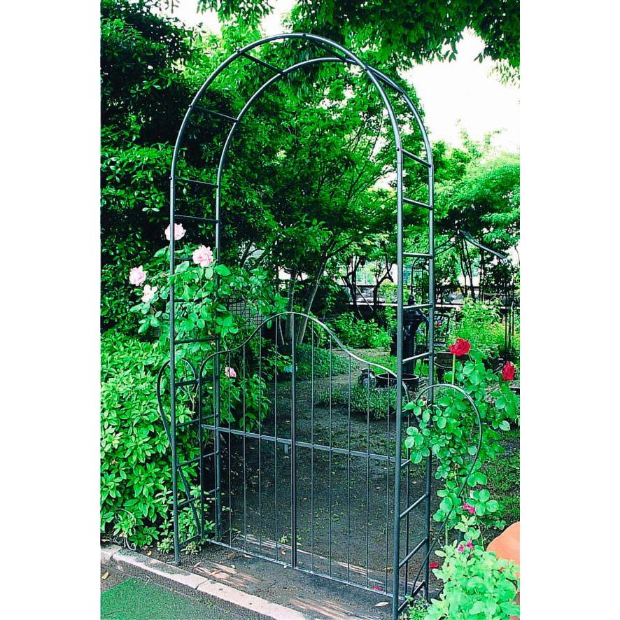 【直送品】ジャービス商事 門扉付アーチ1型 W1220×H2500 | 