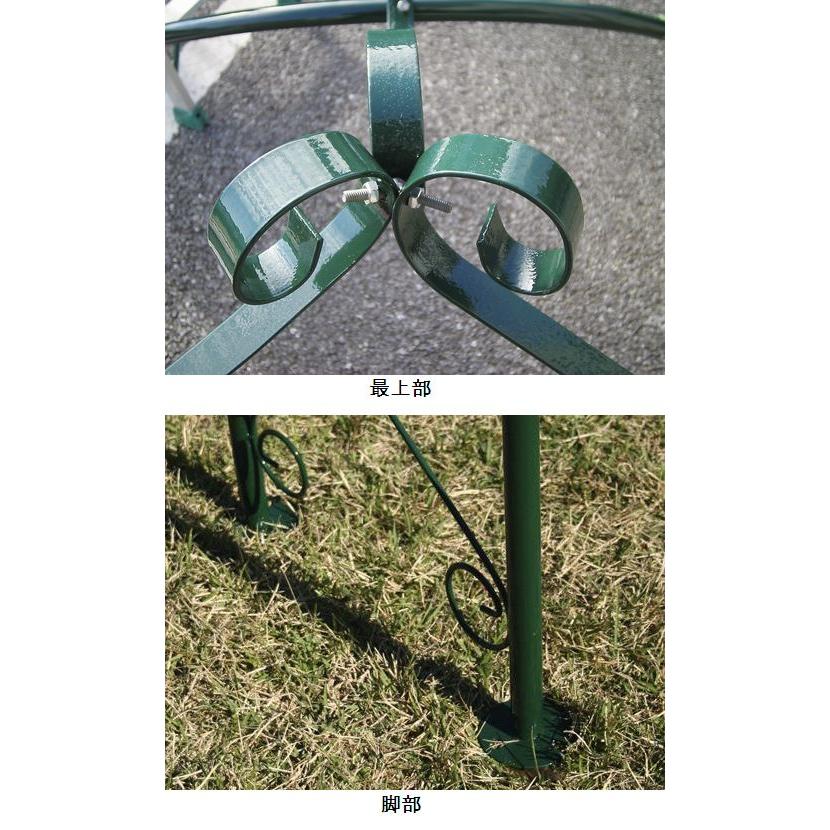 【直送品】ジャービス商事 ガーデンアーチW-N型 直径1800×H2420 | ガーデニング おしゃれ オシャレ 園芸 庭 つる ローズアーチ 花壇 庭園 園芸 |  | 02