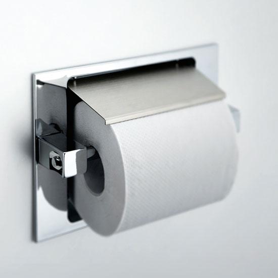 KAWAJUN 半埋め込み型ペーパーホルダー SC-35R-CT | おしゃれ 高級感