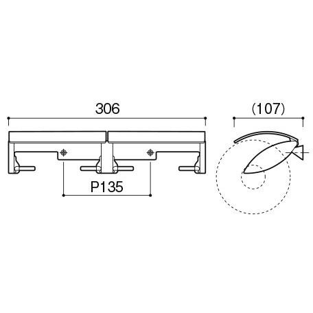 カワジュン　ダブルペーパーホルダー ペーパーホルダー SE-42W (SE-42W-XC) | Products | KAWAJUN