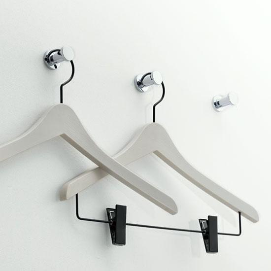 KAWAJUN フック SE-455-003 | ブラック 黒 ハンガー タオルホルダー