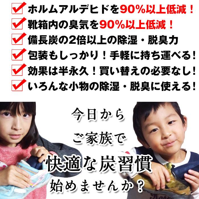 出雲カーボン 出雲屋 炭八 ミニ 2セット 4本入 | 除湿 結露 湿気 梅雨 調湿 カビ対策 半永久 消臭 繰り返し使える |  | 17