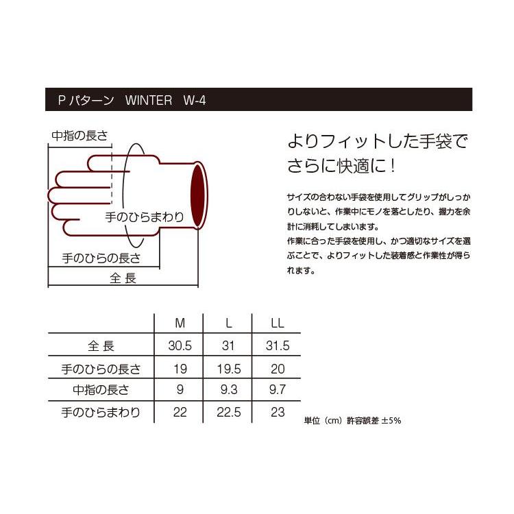 【メール便1個まで】Pパターンウインター グローブ W-4 | バイク グローブ ライダーグローブ オートバイ 手袋 寒さ対策 冬用 防寒手袋 防寒用品 |  | 08