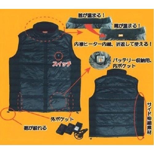 【未使用品】【動作OK】【店頭引取限定】和勝会 俺のインナーベスト暖 (ﾊﾞｯﾃﾘｰ付き）　6,380円（税込）5949 和勝 俺のベスト 暖 (ヒートベスト) : セレクトショップ Vita ヴィータ