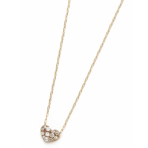 ダイヤモンド ネックレス K18 ピンクゴールド 0.15ct ハート ダイヤパヴェネックレス ペンダント_2