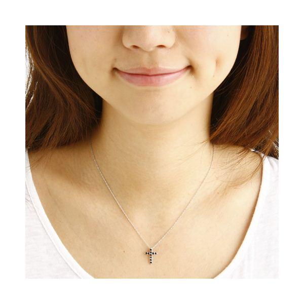 K18 0.3ctブラックダイヤモンドクロスペンダント : セレクト888 - 通販 