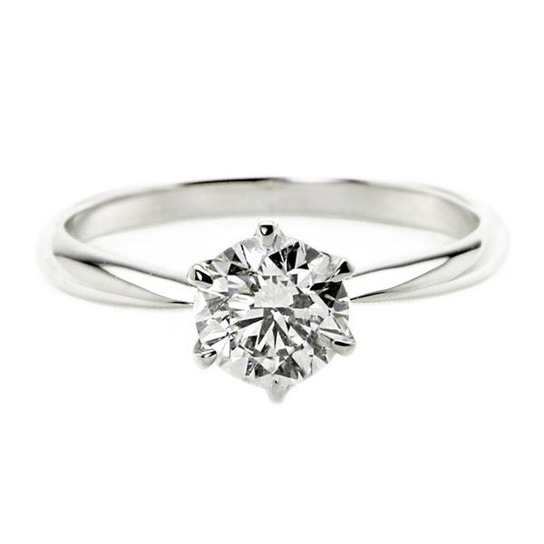 ダイヤモンド リング 一粒 1カラット 12号 プラチナPt900 Hカラー SI2クラス Excellent エクセレント ダイヤリング 指輪 大粒 1ct 鑑定書付き | 