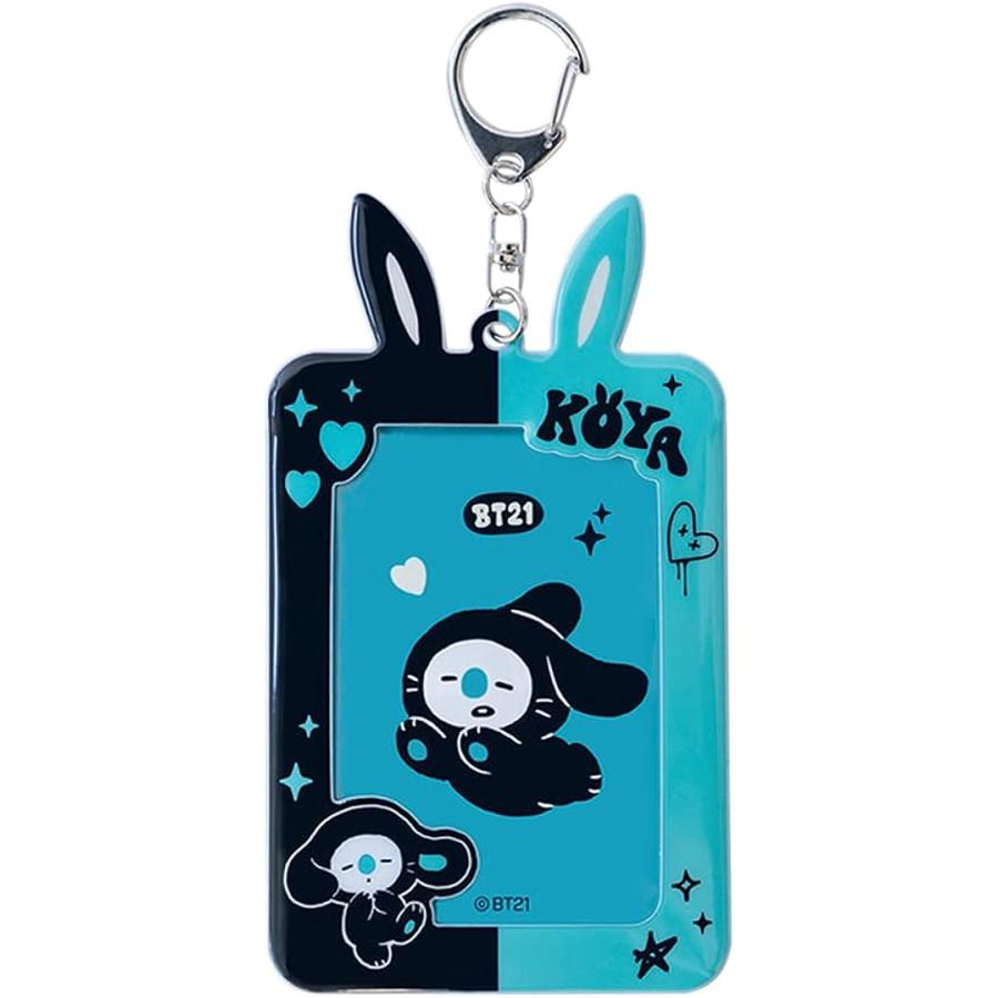 フォトカードキーホルダー BT21 BLACK RABBIT フォトカードケース