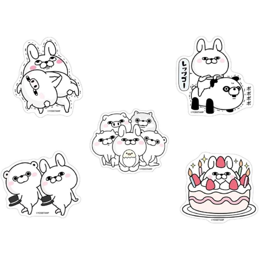 ヨッシースタンプ Big ダイカットステッカー 5枚セット 全員集合 ぷるぷる レッツゴー ごきげんよう ケーキ Dream Rush Yosi 025 Selecta Birra 通販 Yahoo ショッピング