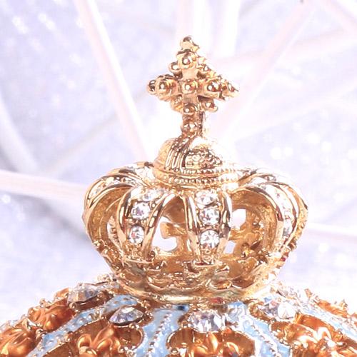 【ジュエリーボックス】 クラウン ブルー 007-1 |  | 01