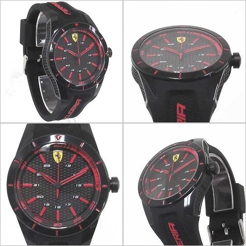 Scuderia フェラーリ Ferrari  スクーデリア レッド RedRev クオーツ メンズ ウォッチ 0830245 |  | 01