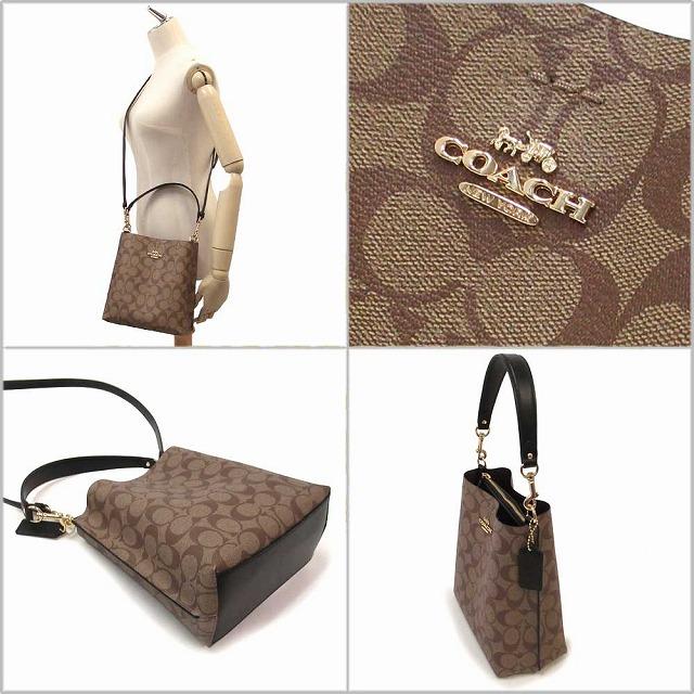 誠実 コーチ バッグ COACH アウトレット シグネチャーモリー バケット