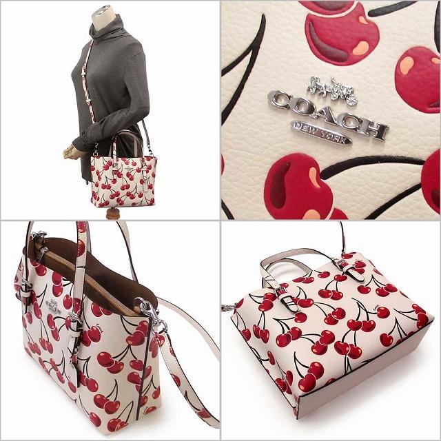 COACH トートバッグ シグネチャー チェリープリント 2WAY COACH シティ トートバッグ・シグネチャー ・チェリー プリント
