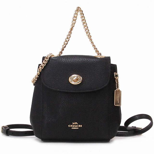コーチ レディース レザー ミニ F28995 IMBLK ﾌﾞﾗｯｸ（COACH コーチ  
