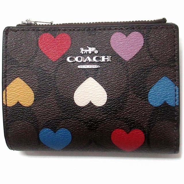 COACHコーチシグネチャーハート柄ミディアム二つ折り財布 COACH（コーチ） 【並行輸入品】コーチ 財布 アウトレット