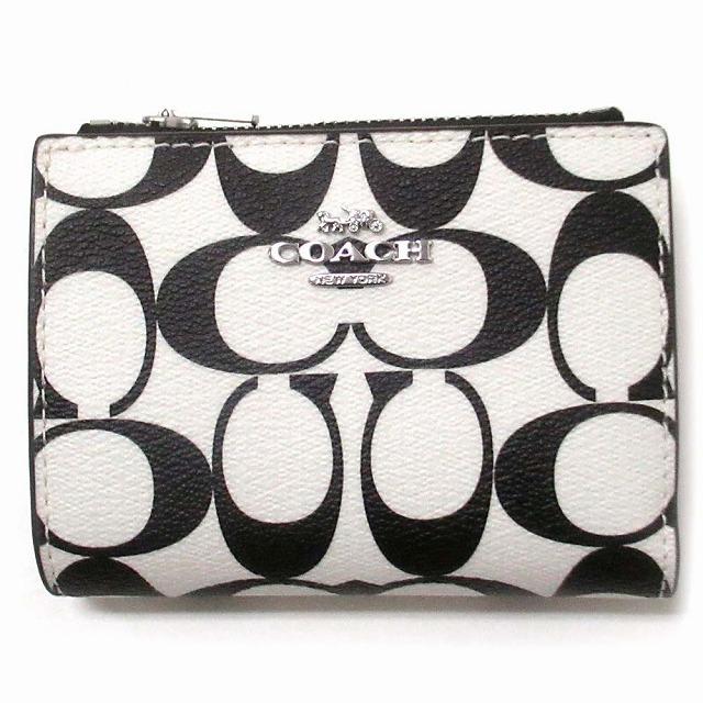 COACH コーチ 財布 アウトレット シグネチャー モノクロ COACH コーチ 財布 アウトレット シグネチャー モノクロ