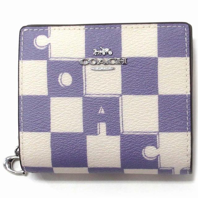 美品✨ COACH チェッカーボードプリント スナップウォレット 二つ折り財布 COACH（コーチ） 【並行輸入品】コーチ 財布 アウトレット チェッカー