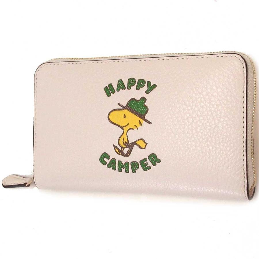 在庫有 スヌーピー Peanutsコラボ シグネチャー アウトレット Coach レザー財布 コーチ 財布 コーチ ミディアム財布 N Mcah C4604 財布