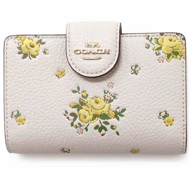 NEW★花柄【COACH】ミディアムコーナージップウォレット COACH コーチ ☆COACH☆ 財布 ミディアム コーナージップ