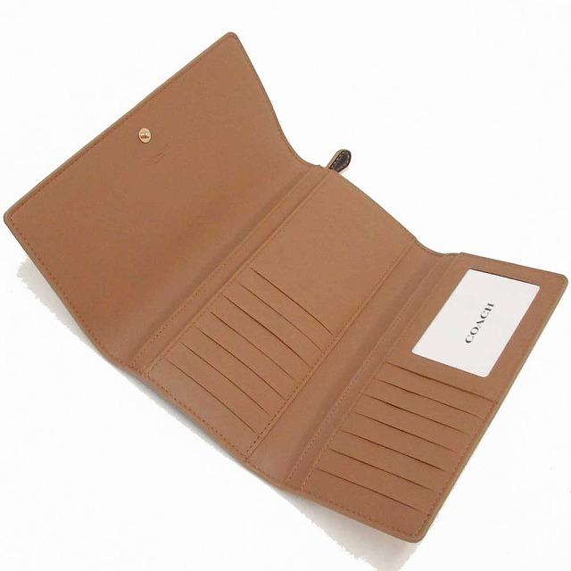 美品 COACH 長財布 カラーブロック シグネチャー スリムウォレット COACH（コーチ） 【並行輸入品】コーチ 財布 アウトレット