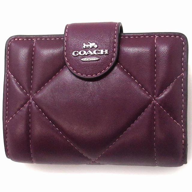 コーチ レザー財布 COACH アウトレット パフィ ダイヤモンド 