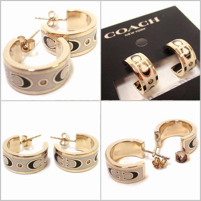 COACH コーチ ピアス アウトレット シグネチャー エナメル
