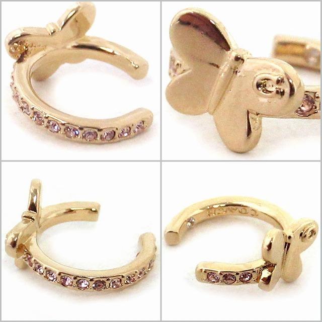 【プチギフトに】COACH パヴェ バタフライ イヤーカフ COACH Pave Butterfly Ear Cuff バタフライイヤーカフ 1ピース