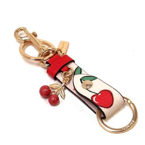 コーチ キーホルダー COACH アウトレット ハートチェリープリント トリガースナップ キーホルダー CF005 IMCAH n230215