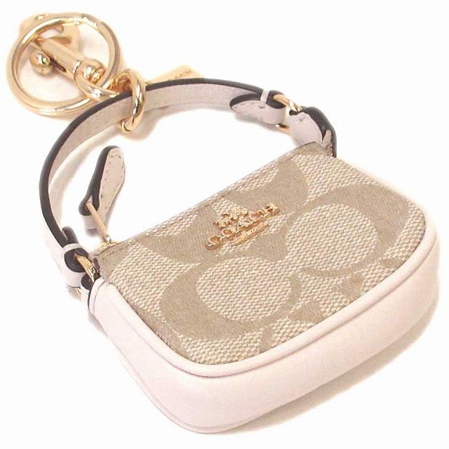 【美品】COACH コーチ　キーリング　　　キーホルダー　バッグチャーム　レザー コーチ COACH キーホルダー キーリング 財布 コインケース