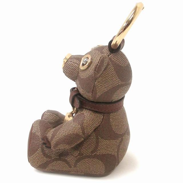 美品 COACH コーチ シアリング ベア 熊 キーホルダー チャーム 廃盤 COACH☆ベア バッグ チャーム・シアリング (Coach/バッグ