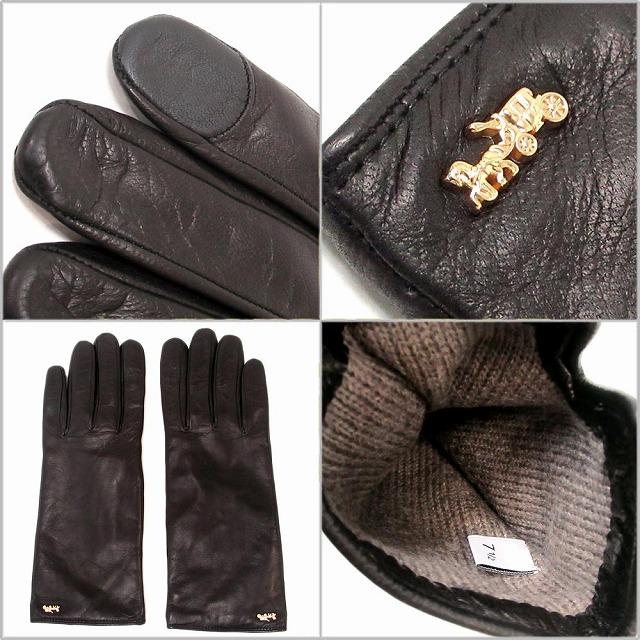 COACH コーチ 手袋 アウトレット レザーグローブ Horse And