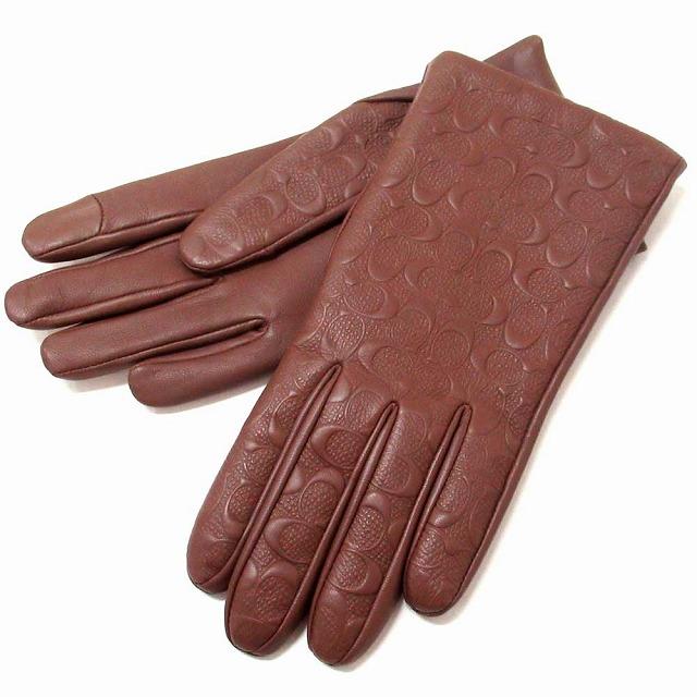 COACH コーチ 手袋 アウトレット レザーグローブ テック