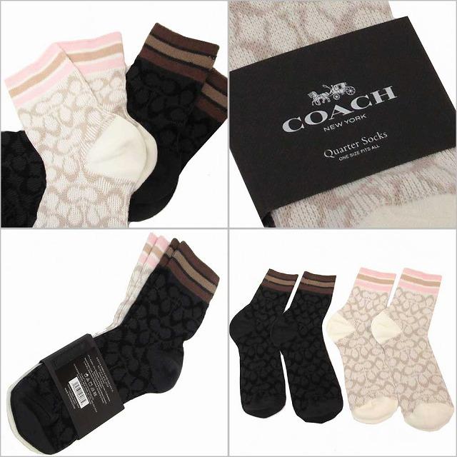 COACH コーチ ソックス アウトレット シグネチャー レディース COACH コーチ ソックス アウトレット シグネチャー レディース