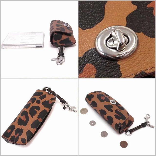 COACH（コーチ） 【並行輸入品】コーチ アウトレット シグネチャー レオパード レザー サングラスケース CC950 SVN2R ...