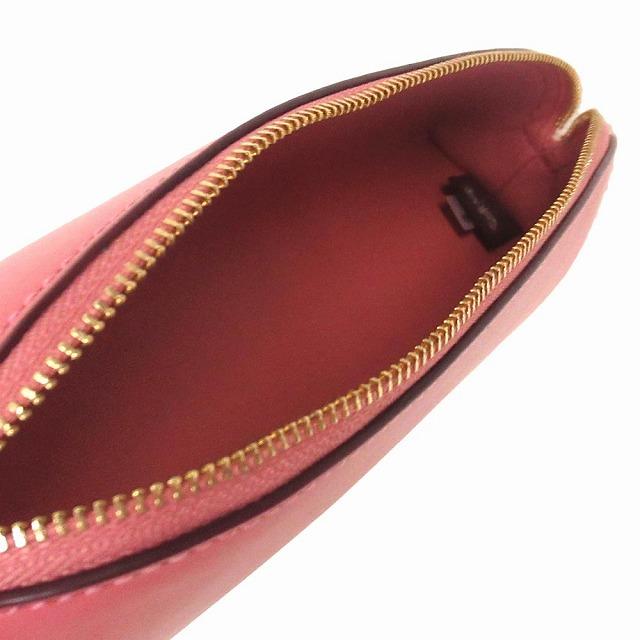 未使用　COACH　筆箱　スムースレザー ケース ペンシルケース ペンケース COACH】コーチ スムースレザー ペンシルケース ポーチ ペン