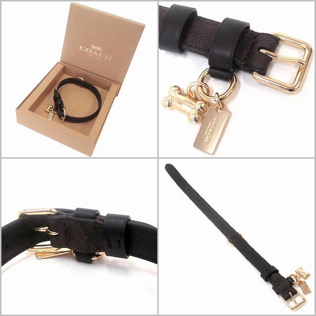 COACH コーチ 黒 レザー 犬 首輪 並行輸入品】コーチ 犬の首輪 COACH アウトレット シグネチャー